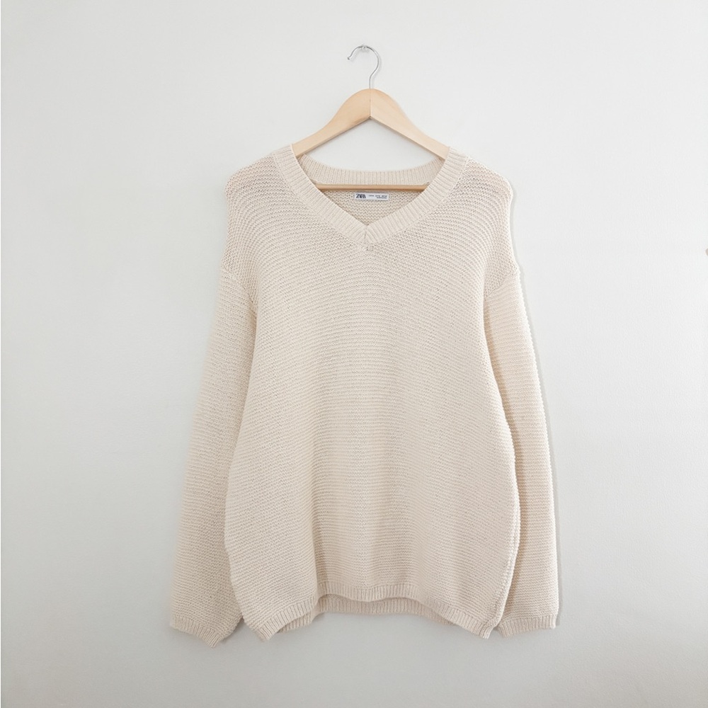 Zara Cream Knit Sweater